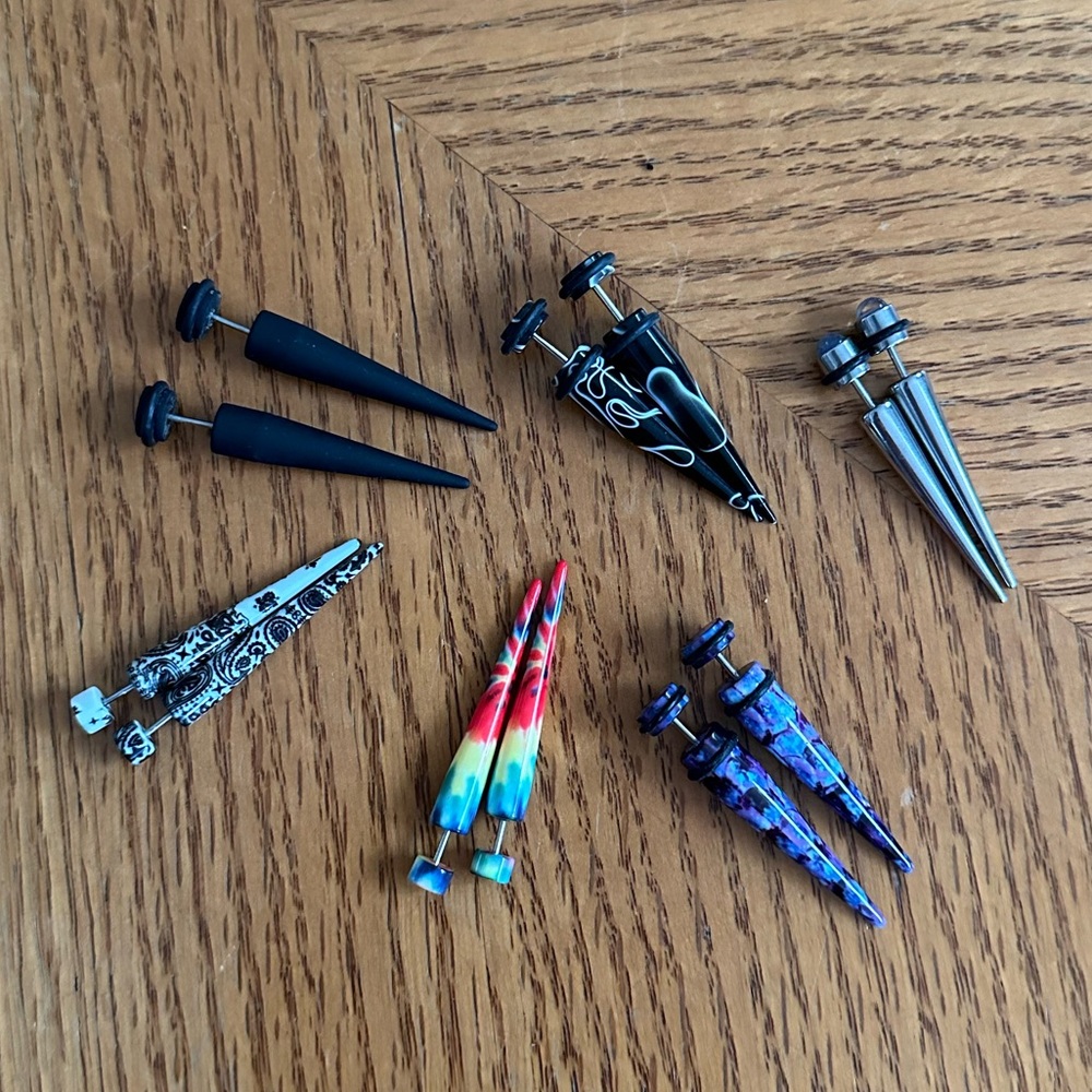 Faux Gauges/Earrings